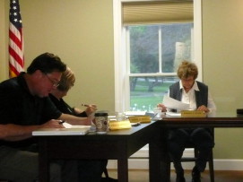 Geneva Township Trustees taking a 2011 vote